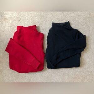 Athleta Cozy Karma Twist Neck Pullover Sweatshirt Bundle! Clover Berry Red Black
